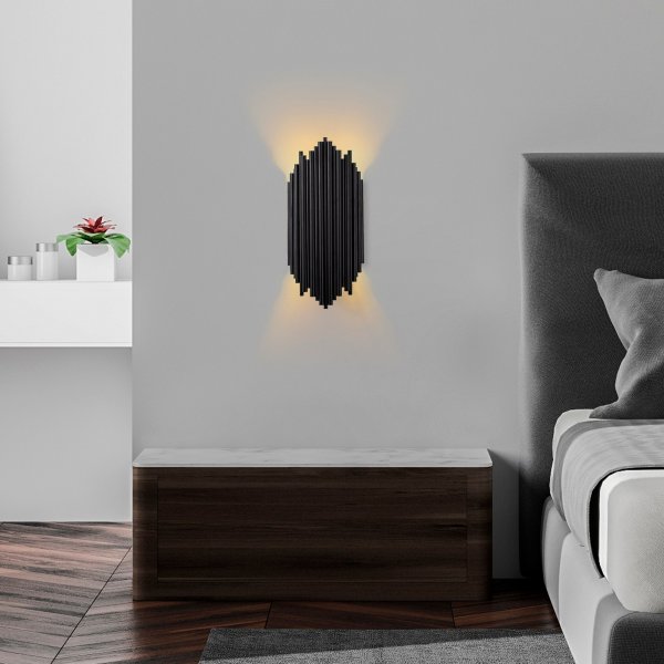 Kara wandlamp 13345 - Zwart Kara wandlamp 13345 - Zwart