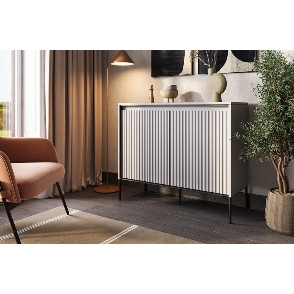 Meuble Trend H83 cm - Gris/noir