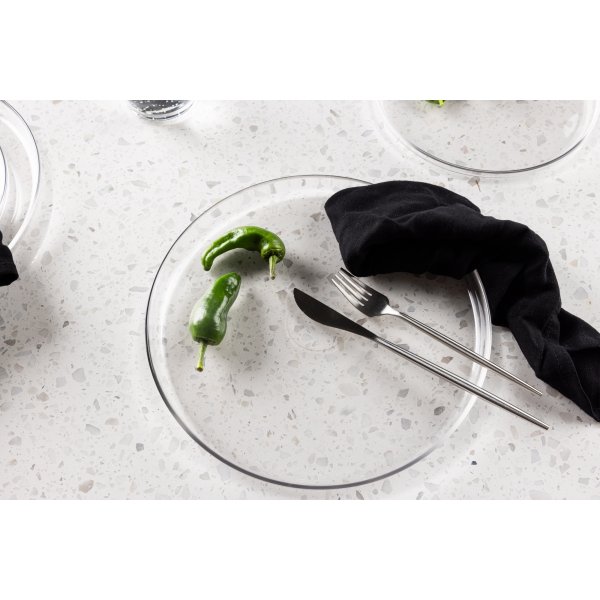 Shine tallrikar 26 cm - Klarglas