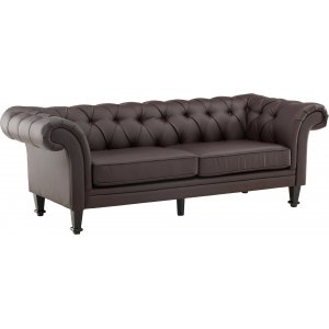 tran 3-sits soffa - Brun