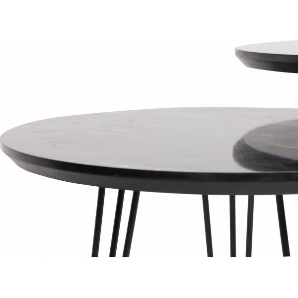 Table banc Sia Ø38 cm - Gris/noir Table banc Sia Ø38 cm - Gris/noir