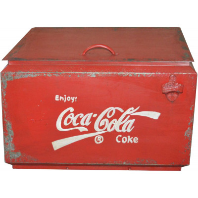 Coca Cola vintage frvaringsbox - Metall
