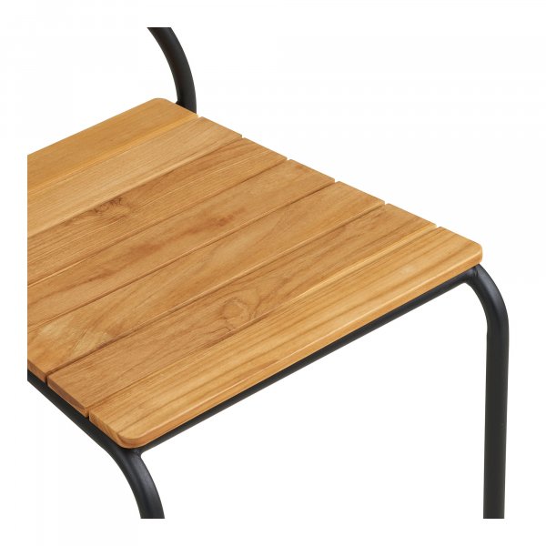 Nashville utematstol - Svart/Natur Nashville utematstol - Svart/Natur