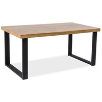 Matbord Aubrianna 150 cm - Svart/oljad ek Matbord Aubrianna 150 cm - Svart/oljad ek
