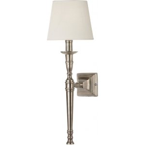 Salon wandlamp - Gebroken wit/antiek zilver