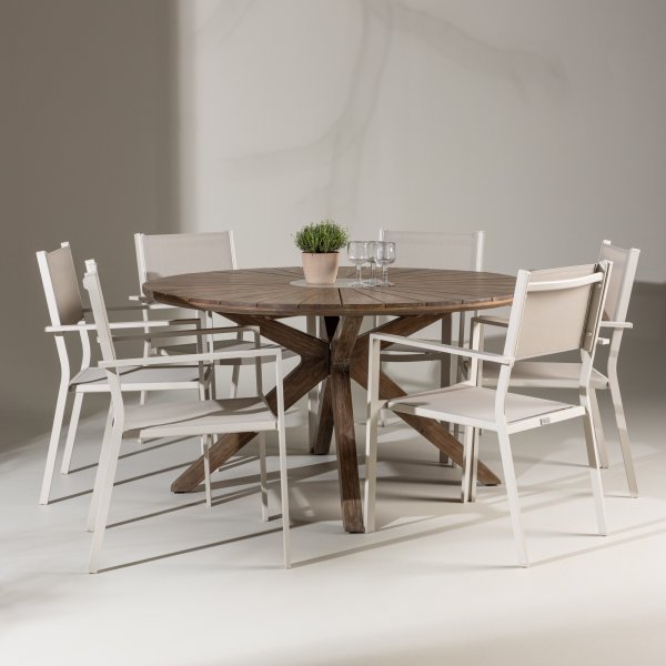 Utestol stapelbar beige - Copacabana Utestol stapelbar beige - Copacabana