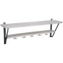 Soho hatthylla 100 cm i industristil - Vit