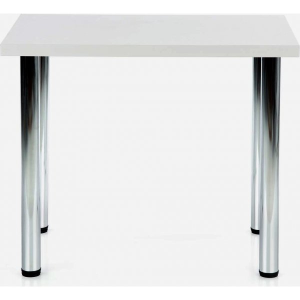 Table à manger Buno 90 cm - Blanc/chrome Table à manger Buno 90 cm - Blanc/chrome