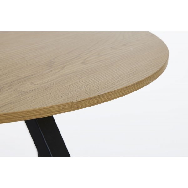 Table basse Lapis 80 cm - Chne/noir