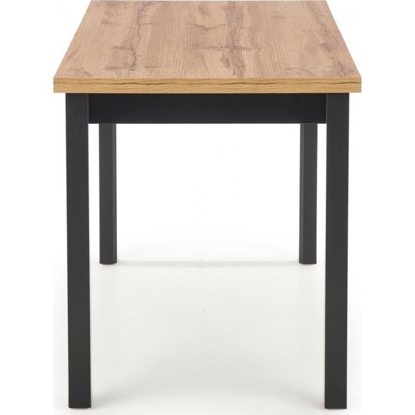 Table à manger Tempest 120 cm - Chêne Wotan/noir Table à manger Tempest 120 cm - Chêne Wotan/noir