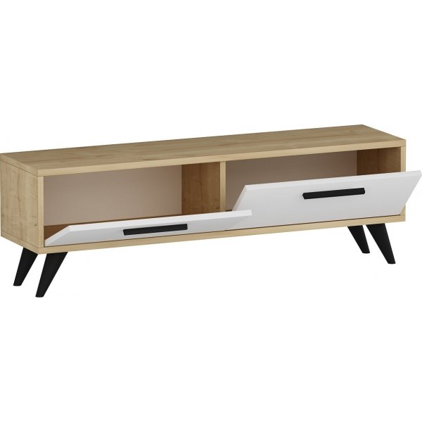 Banc multimédia Melisa - Chêne saphir/blanc Banc multimédia Melisa - Chêne saphir/blanc