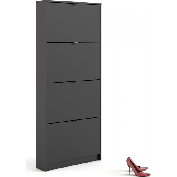 Meuble  chaussures  4 compartiments - Noir