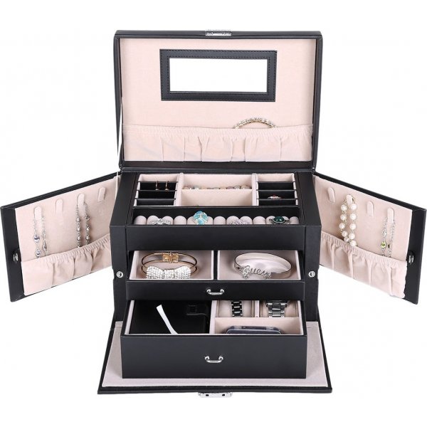 Boîte à bijoux Carat - Noir Boîte à bijoux Carat - Noir