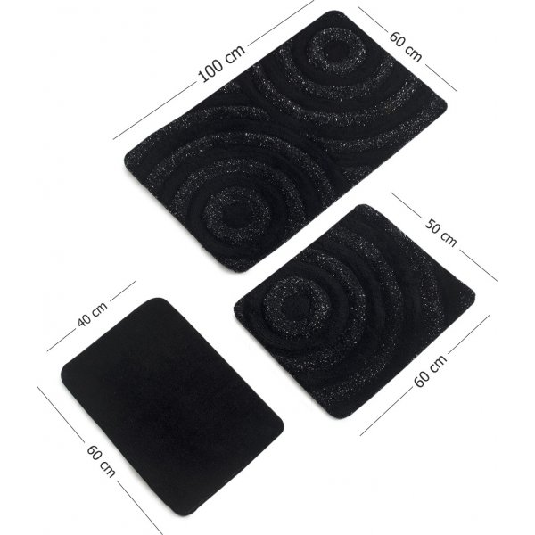 Wave badkamerkleed - Zwart Wave badkamerkleed - Zwart