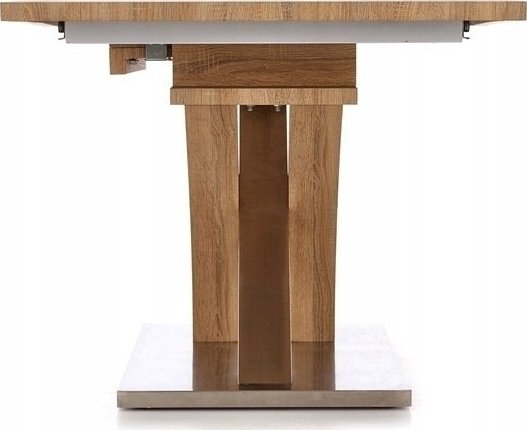 Table à manger Lyall 90x160-220 cm - Chêne/noir Table à manger Lyall 90x160-220 cm - Chêne/noir