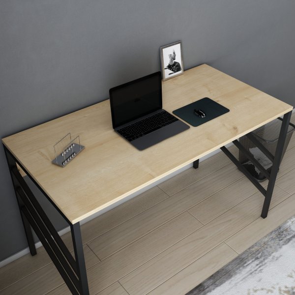 Bureau Joséphine 120 x 60 cm - Noir/chêne Bureau Joséphine 120 x 60 cm - Noir/chêne