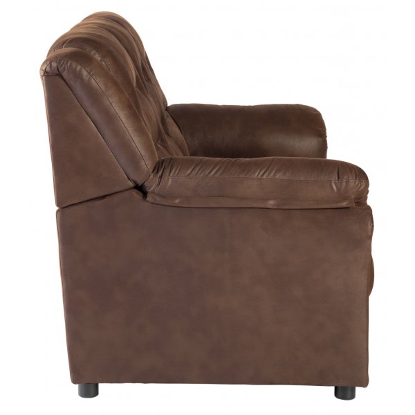 Vera 3-zitsbank in bruine microvezel Vera 3-zitsbank in bruine microvezel