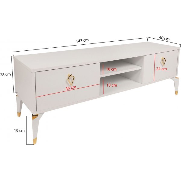 Banc multimdia Posh - Blanc