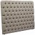 Romance snggavel med knappar 160 x 140 cm - Beige