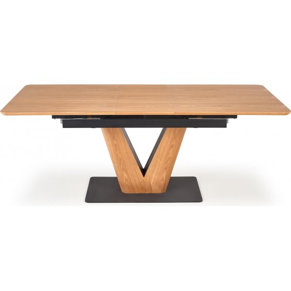 Tozzi matbord 160-200 x 90 cm - Ek/svart Tozzi matbord 160-200 x 90 cm - Ek/svart
