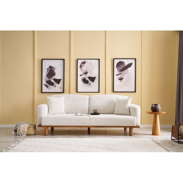 Canapé 3 places Reims - Crème Canapé 3 places Reims - Crème