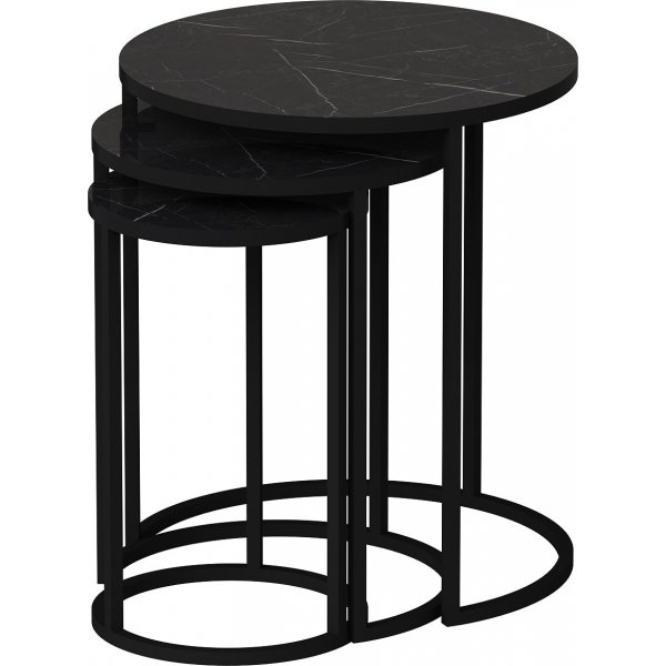 Table de lot Nimbus 30/40/50 x 30/40/50 cm - Noir