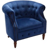 Chesterfield Clubfåtölj Sir Nelson - Royal Blue Sammet Chesterfield Clubfåtölj Sir Nelson - Royal Blue Sammet