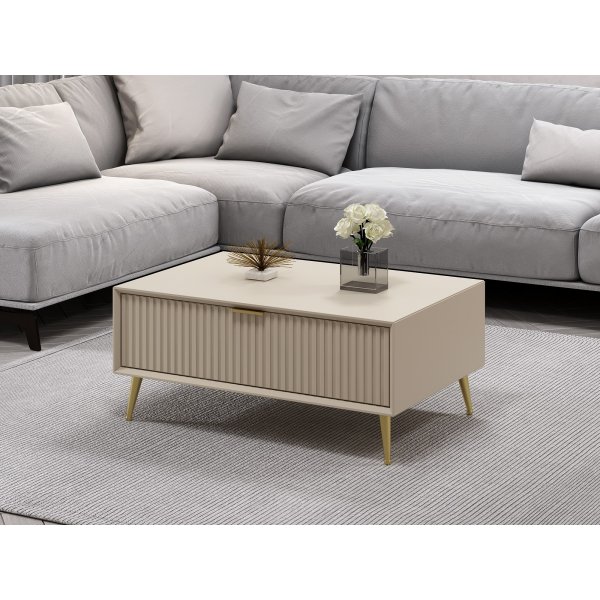 Table basse Lux 90 x 60 cm - Beige