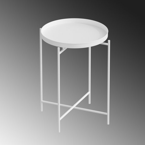 Table basse Vela Ø46 cm - Blanc Table basse Vela Ø46 cm - Blanc