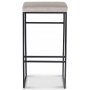 Stage barstol - Grbeige sammet / svart