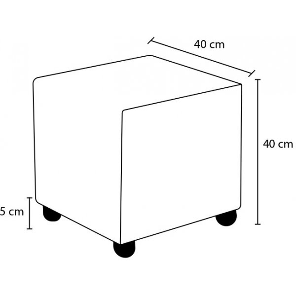 Pouf Ranma - Anthracite/cuivre Pouf Ranma - Anthracite/cuivre