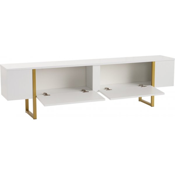 Meuble TV Serenity - Blanc/or