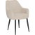 Fauteuil Tho - Beige/noir