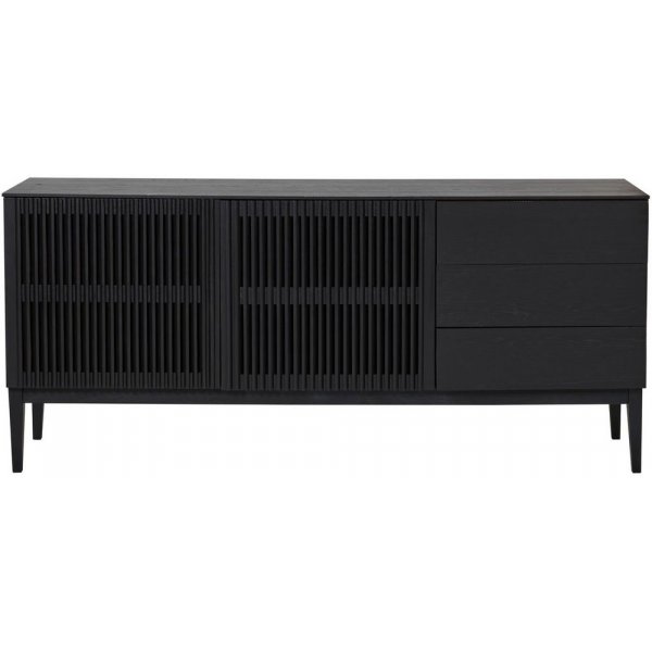 Darell sideboard - Svart askfanr/ek