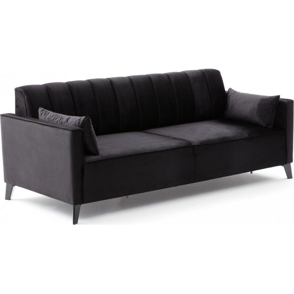 3-sits bäddsoffa - Svart 3-sits bäddsoffa - Svart