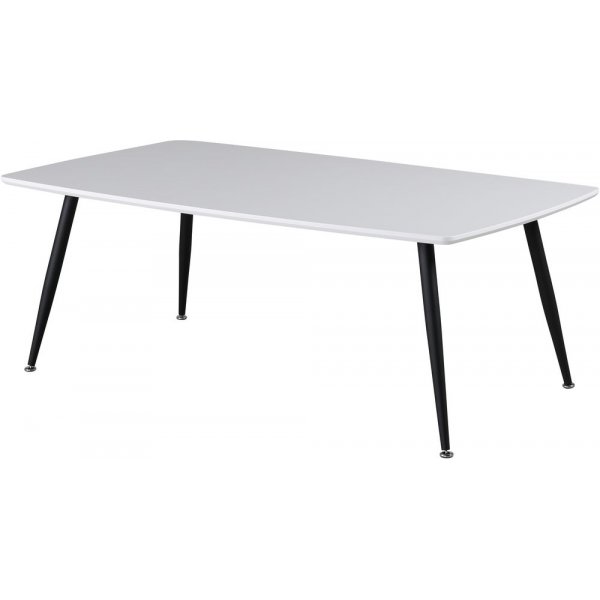 Klockarns soffbord 120 x 70 cm - Vit/svart