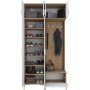 Esa hallmbel 120 x 37,5 x 240 cm - Valnt/vit