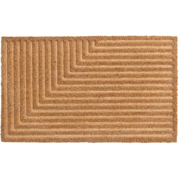 Jon deurmat 75 x 45 cm - Zwart/Natuurlijk