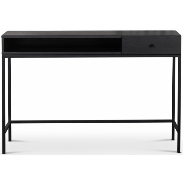 Stilo V.2 Skrivbord med lda 120 cm svartbetsad ek