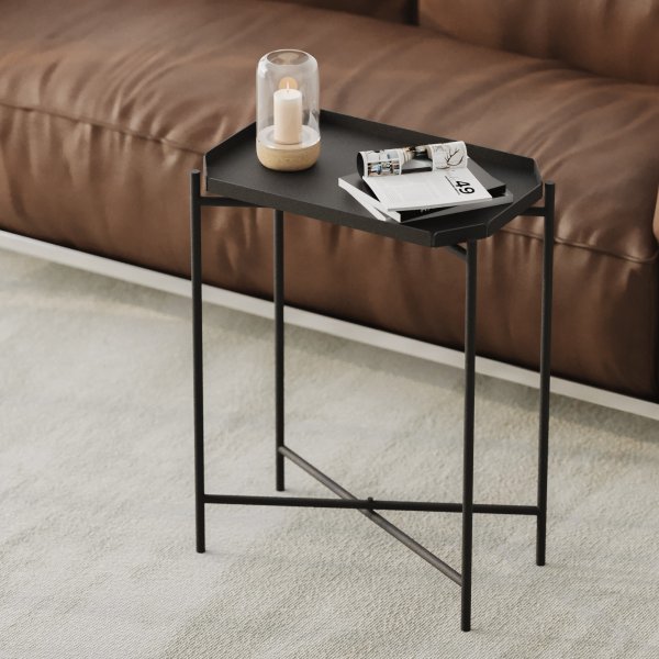 Table basse Vela 40 x 26 cm - Noir Table basse Vela 40 x 26 cm - Noir