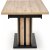 Lamello matbord 130-180 x 80 cm - Artisan ek/svart