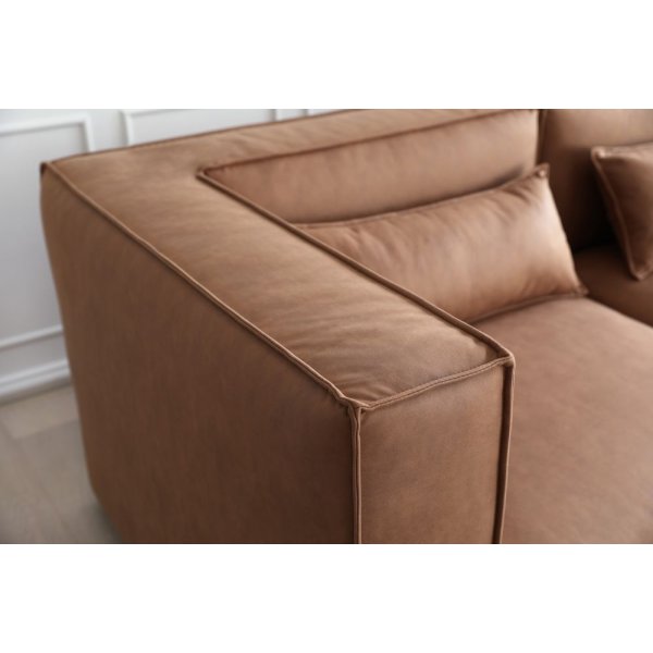 Nees modulsoffa i cognac combo 3 Nees modulsoffa i cognac combo 3
