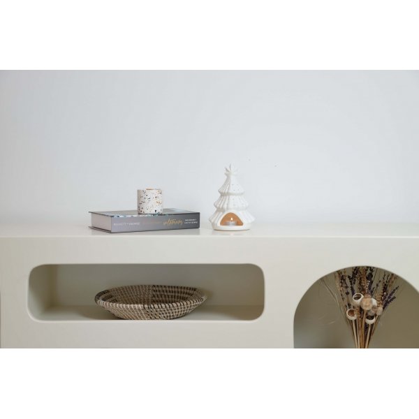 Lanterne bougie sapin de Noël - Blanc Lanterne bougie sapin de Noël - Blanc