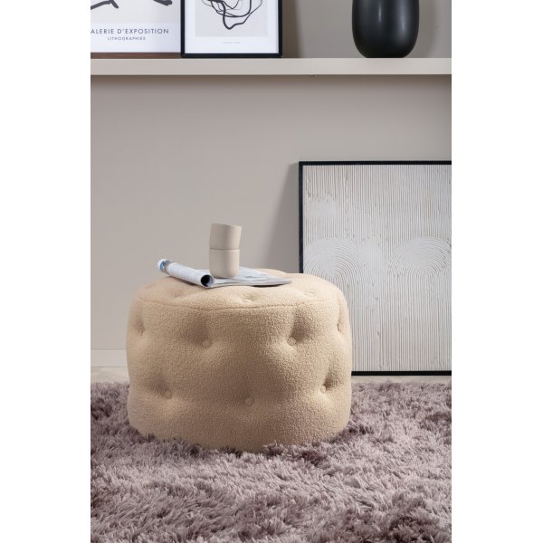 Pouf Respit - Peluche beige Pouf Respit - Peluche beige