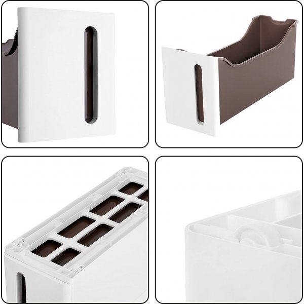 Armoire Abatur 83 cm - Blanc/marron Armoire Abatur 83 cm - Blanc/marron