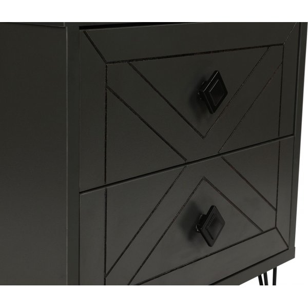 Luna nachtkastje - Antraciet