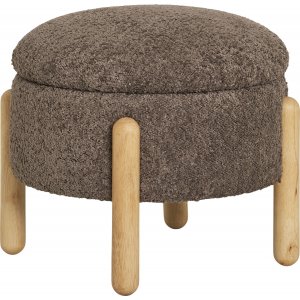 Pouf Medas - Boucl marron