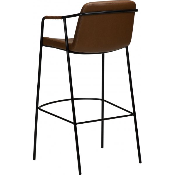 Tabouret de bar Boto - PU marron clair