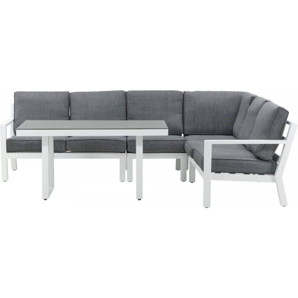 Groupe de canapés d'angle Barcelona - Blanc Groupe de canapés d'angle Barcelona - Blanc