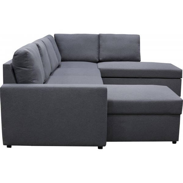 Bäddsoffa U-form mörkgrå - Dream Bäddsoffa U-form mörkgrå - Dream